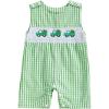 imageKuriozud Smocked Baby Boy Girl Clothes Sleeveless Romper Jumpsuit Overall Newborn Infant Clothing Spring Summer Outfits St Patricks Day Car Shamrock 36 Months