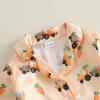 image:imageKuriozud Kids Toddler Boy Easter Pajamas Long Sleeve Button Down Shirt Top and Pants 2pcs Pjs Sets SleepwearCar Bunny Egg Orange