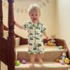 image:imageKuriozud Kids Toddler Boy Easter Pajamas Short Sleeve Button Down Shirt Top and Shorts 2pcs Pjs Sets SleepwearCar Bunny Egg Green