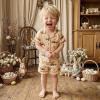 image:imageKuriozud Kids Toddler Boy Easter Pajamas Short Sleeve Button Down Shirt Top and Shorts 2pcs Pjs Sets SleepwearCar Bunny Egg Orange