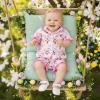 image:imageKuriozud Kids Toddler Girl Easter Pajamas Short Sleeve Button Down Shirt Top and Shorts 2pcs Pjs Sets SleepwearBunny Bow Pink
