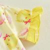 image:imageKuriozud Kids Toddler Girl Easter Pajamas Short Sleeve Button Down Shirt Top and Shorts 2pcs Pjs Sets SleepwearEgg Chick Yellow