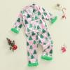 image:imageKuriozud Kids Toddler Girl Satin Pajamas Fuzzy Trim Long Sleeve Button Down Shirt Top and Pants 2pcs Pjs Sets SleepwearChristmas Tree Bow Green