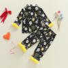 image:imageKuriozud Kids Toddler Girl Satin Pajamas Fuzzy Trim Long Sleeve Button Down Shirt Top and Pants 2pcs Pjs Sets SleepwearHappy New Year Black