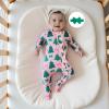 image:imageKuriozud Newborn Baby Girl Boy Footie Romper One Piece Jumpsuit Sleeper Infant ClothesChristmas Tree Bow Pink