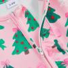 image:imageKuriozud Newborn Baby Girl Boy Footie Romper One Piece Jumpsuit Sleeper Infant ClothesChristmas Tree Bow Pink
