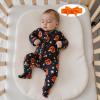 image:imageKuriozud Newborn Baby Girl Boy Footie Romper One Piece Jumpsuit Sleeper Infant ClothesPumpkin  Bow Black