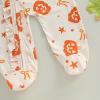 image:imageKuriozud Newborn Baby Girl Boy Footie Romper One Piece Jumpsuit Sleeper Infant ClothesPumpkin  Bow Orange