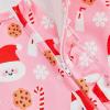 image:imageKuriozud Newborn Baby Girl Boy Footie Romper One Piece Jumpsuit Sleeper Infant ClothesSanta Milk and Cookies Pink
