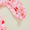 image:imageKuriozud Newborn Baby Girl Boy Footie Romper One Piece Jumpsuit Sleeper Infant ClothesSanta Milk and Cookies Pink