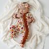 image:imageKuriozud Newborn Baby Girl Boy Footie Romper One Piece Jumpsuit Sleeper Infant ClothesTurkey  Pumpkin Brown