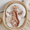 image:imageKuriozud Newborn Baby Girl Boy Footie Romper One Piece Jumpsuit Sleeper Infant ClothesTurkey  Pumpkin Brown