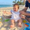 image:imageKuriozud Newborn Baby Girl Summer Clothes Ruffle Smocked Romper Jumpsuit One Piece Outfit Cute Infant Girl ClothingSwordfish White