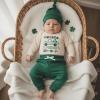 image:imageKuriozud St Patricks Day Baby Boy Outfit First St Patricks Day Romper and Shamrock Pants Set with Hat 3Pcs Spring ClothesMy First St Patricks Day Green