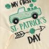 image:imageKuriozud St Patricks Day Baby Boy Outfit First St Patricks Day Romper and Shamrock Pants Set with Hat 3Pcs Spring ClothesMy First St Patricks Day Green
