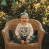 image:imageKuriozud St Patricks Day Baby Boy Outfit First St Patricks Day Romper and Shamrock Pants Set with Hat 3Pcs Spring ClothesMy First St Patricks Day Green