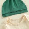 image:imageKuriozud St Patricks Day Baby Boy Outfit First St Patricks Day Romper and Shamrock Pants Set with Hat 3Pcs Spring ClothesMy First St Patricks Day Green