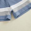 image:imageKuriozud Toddler Baby Boy Summer Outfit Short Sleeve T Shirt Shorts Set 6 12 18 24 Months 2T 3T 4T Baby Neutral ClothesWaffle Color Block Blue