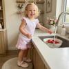 image:imageKuriozud Toddler Baby Girl Clothes Cute Bow Ruffle Shirts Top Shorts Set 2 Piece Summer OutfitsBow Pink