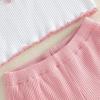 image:imageKuriozud Toddler Baby Girl Clothes Cute Bow Short Sleeve T Shirts Top Ruffle Shorts Set 2 Piece Summer OutfitsBow Love Dad White