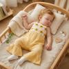 image:imageKuriozud Toddler Baby Girl Clothes Cute Sleeveless Halter Romper Spaghetti Strap Jumpsuit Summer Bell Bottom OutfitCrochet Flower Yellow