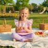 image:imageKuriozud Toddler Baby Girl Clothes Sleeveless Shirts Tunic Top and Ruffle Pants Set 2 Piece Spring Summer OutfitsStriped Pink