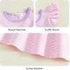 image:imageKuriozud Toddler Baby Girl Clothes Sleeveless Shirts Tunic Top and Ruffle Pants Set 2 Piece Spring Summer OutfitsStriped Pink
