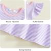 image:imageKuriozud Toddler Baby Girl Clothes Sleeveless Shirts Tunic Top and Ruffle Pants Set 2 Piece Spring Summer OutfitsStriped Purple