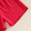 image:imageKuriozud Toddler Girl Summer Clothes Baby Girl Hlater Shirts Top and Shorts Set Little Girl 2 Piece OutfitsStrawberry Red