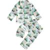 image:imageKuriozud Kids Toddler Boy Easter Pajamas Long Sleeve Button Down Shirt Top and Pants 2pcs Pjs Sets SleepwearCar Bunny Egg Green