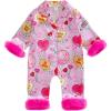 image:imageKuriozud Newborn Baby Girl Valentines Pajamas Fuzzy Trim Long Sleeve Button Romper Pjs Cute Baby Girl SleepwearHeart Rose Red